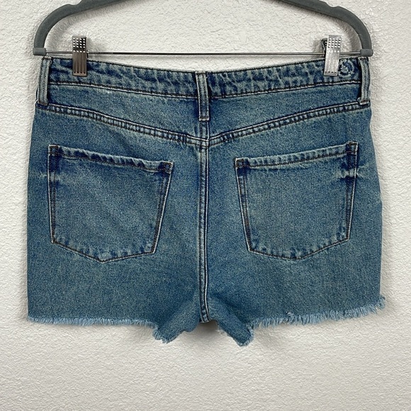 NWT PTCL High Rise Cut Off Denim Jean Shorts Beachy Classic Sz 30 - Picture 4 of 11